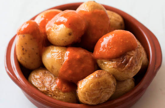 Patate spiegazzate con mojo
